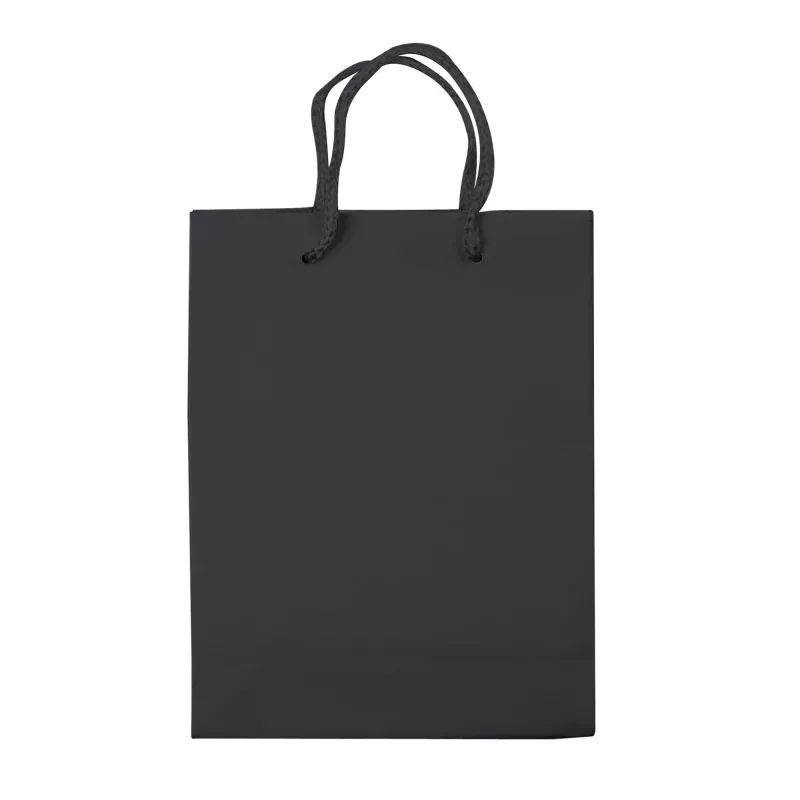 Papierowa torba mała 18x24x8 cm - czarny (LT91511-N0002)