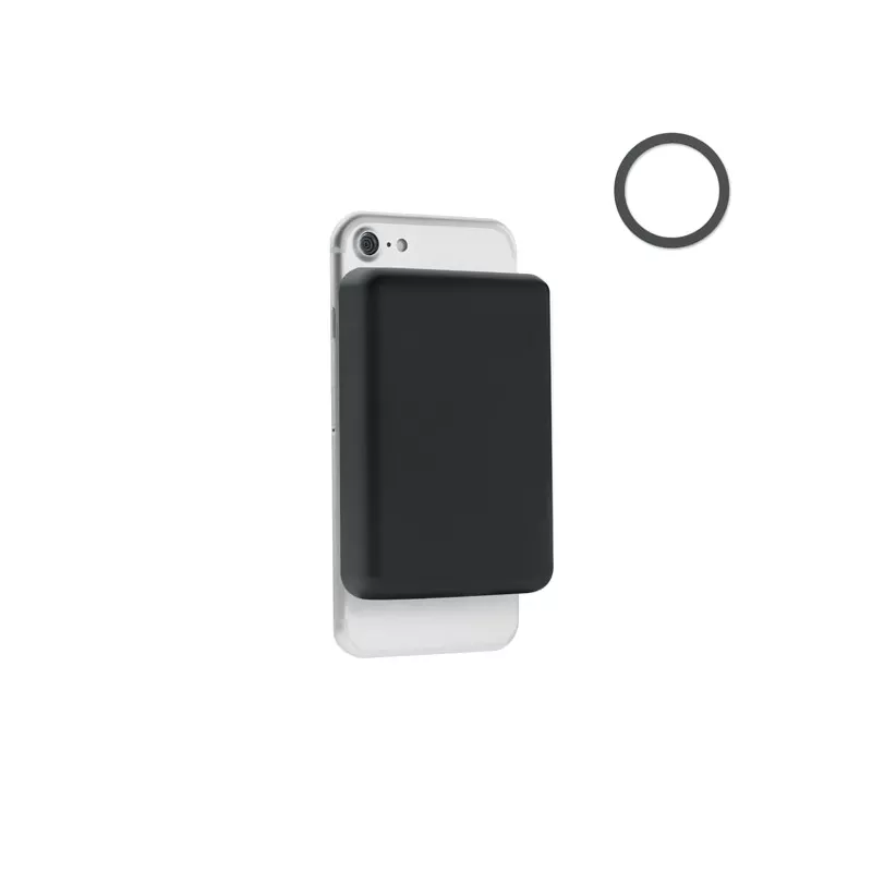 Powerbank magnetyczny 5000 mAh 15W DOUBLETIC - Czarny (MO6874-03)