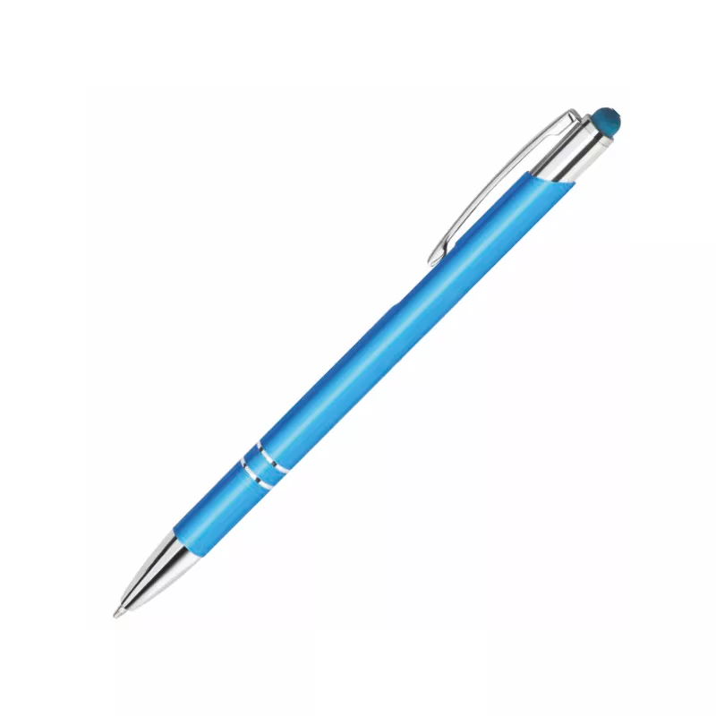 Metalowy długopis reklamowy BELLO Touch Pen - turkusowy (BELLO-14)