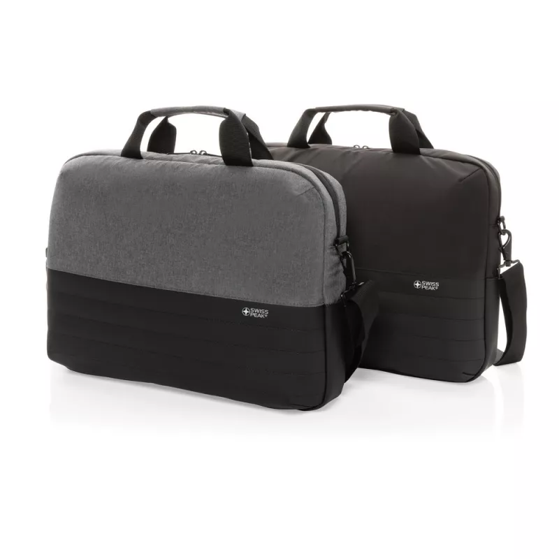 Torba na laptopa 15,6" Swiss Peak AWARE™, ochrona RFID - szary (P763.122)