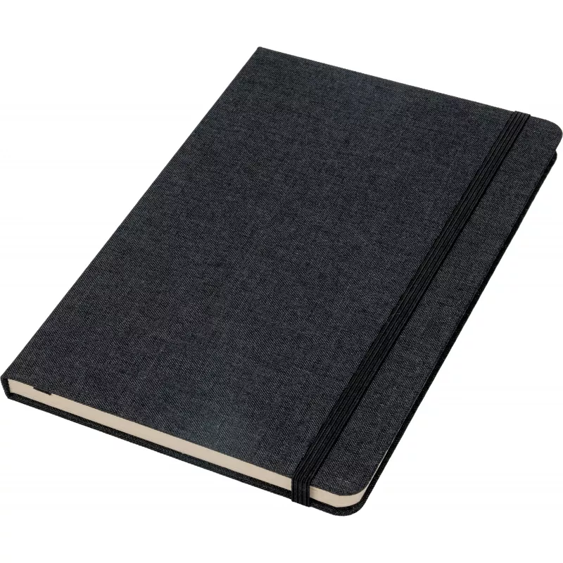 Notes A5 w linie z trzciny cukrowej i rPET ALGIERS - czarny (422803)