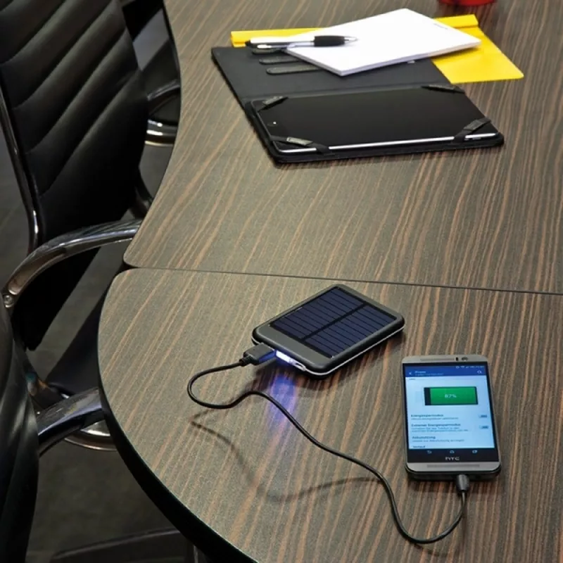 Power bank solarny 4000 mAh PHILADELPHIA - czarny (355903)