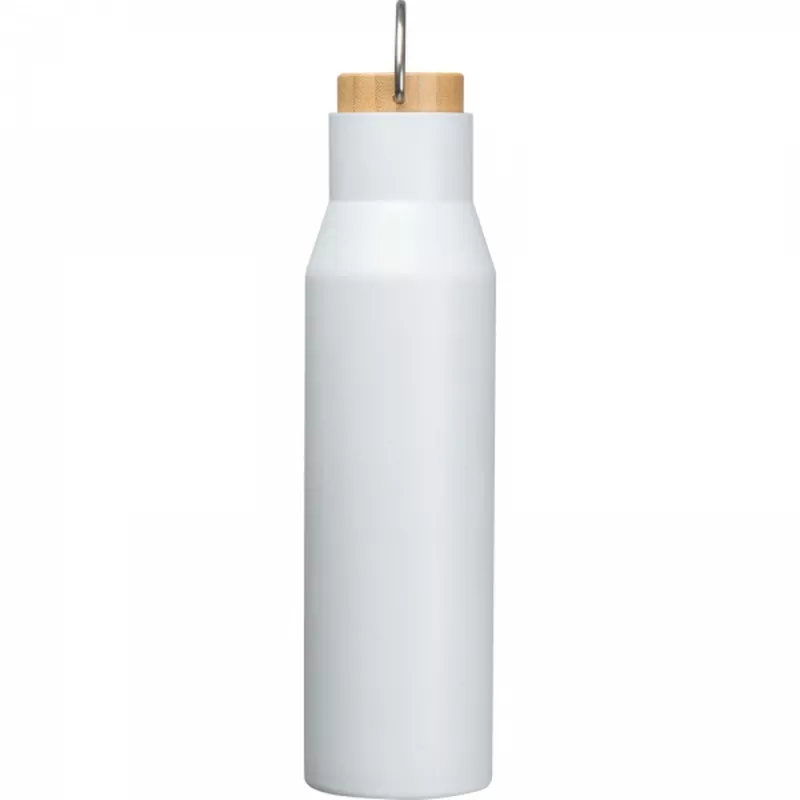 Butelka termiczna stalowa 550 ml ze stali z recyklingu MIRELLA - biały (8389306)