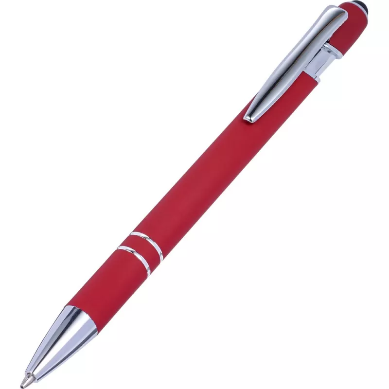 Długopis z touch pen-em - czerwony (V1917-05)