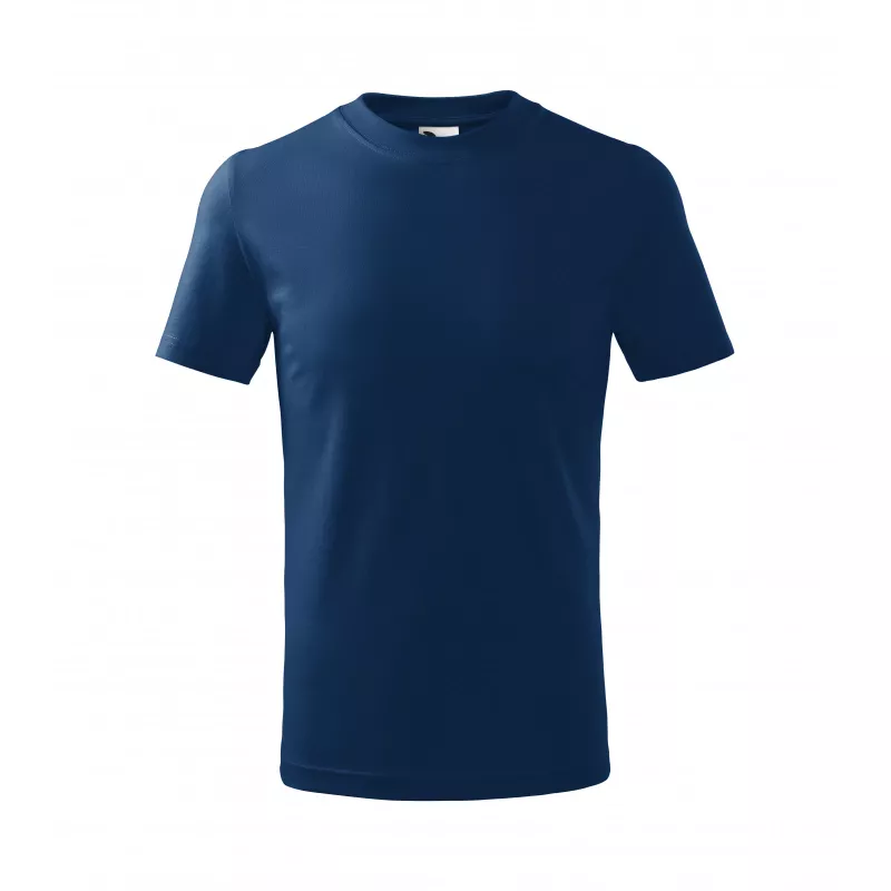 Koszulka bawełniana dziecięca 160 g/m²  BASIC 138 - ciemnoniebieski (ADLER138-CIEMNONIEBIESKI)
