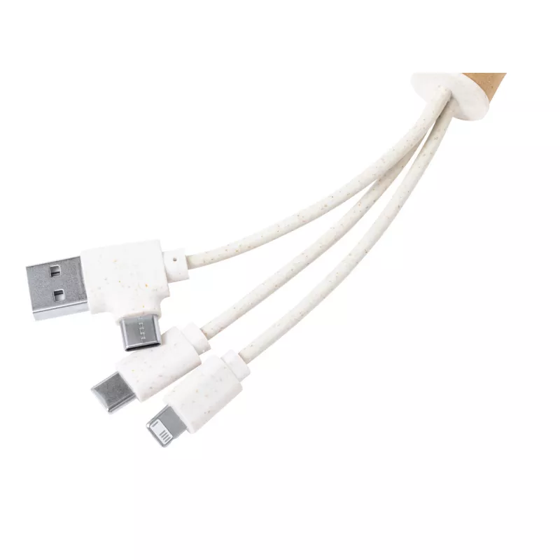 Feildin brelok kabel USB do ładowania - naturalny (AP722528)