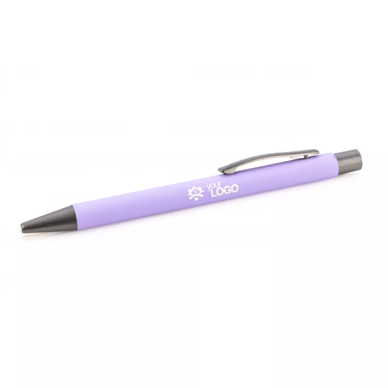 Długopis aluminiowy z gumowaną powierzchnią GOMA - fioletowy (19617-10)
