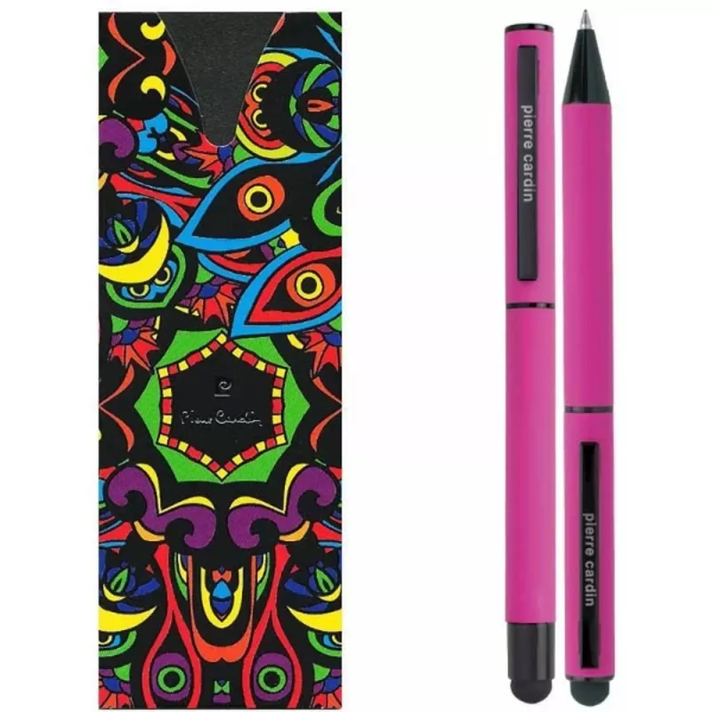 Zestaw piśmienny długopis i pióro kulkowe touch pen soft touch CELEBRATION Pierre Cardin - różowy (B0401002IP311)