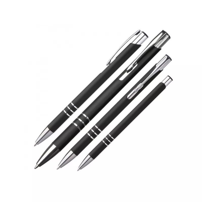 Długopis metalowy soft touch NEW JERSEY - czarny (055503)