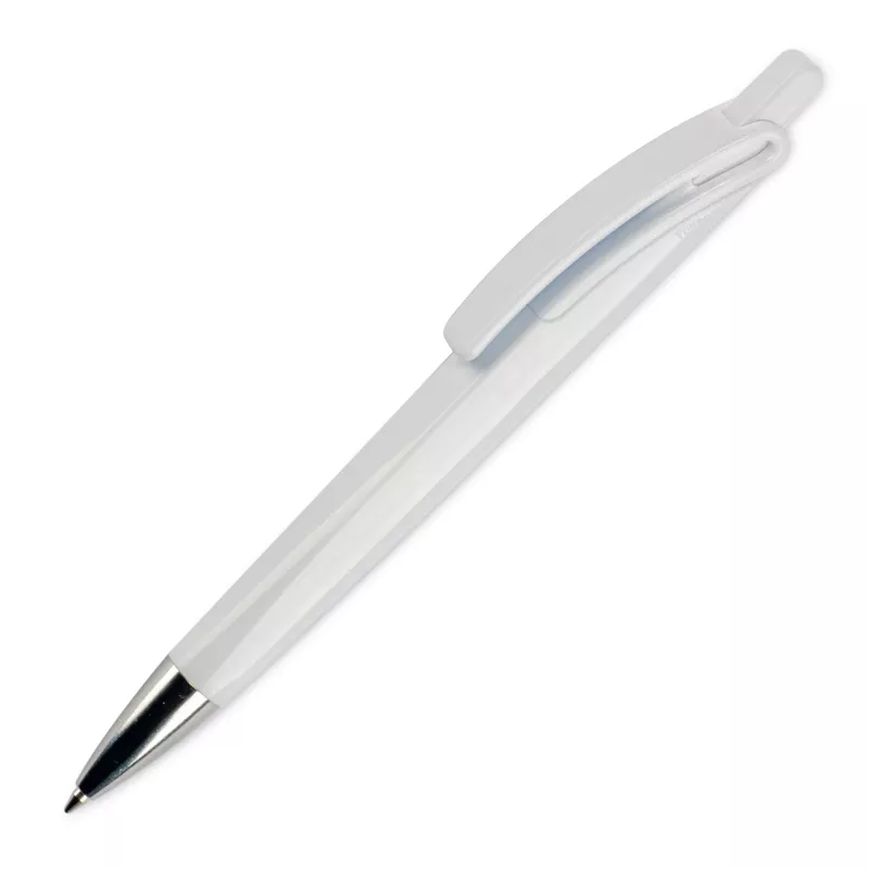 Długopis RIva w mocnym kolorze - biało / biały (LT80835-N0101)