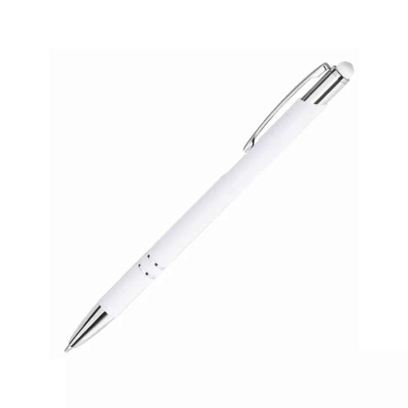 Metalowy długopis reklamowy BELLO Touch Pen - biały (BELLO-20)