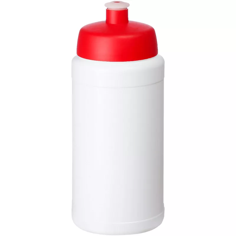 Bidon Baseline® Plus o pojemności 500 ml z wieczkiem sportowym - Biały-Czerwony (21068803)