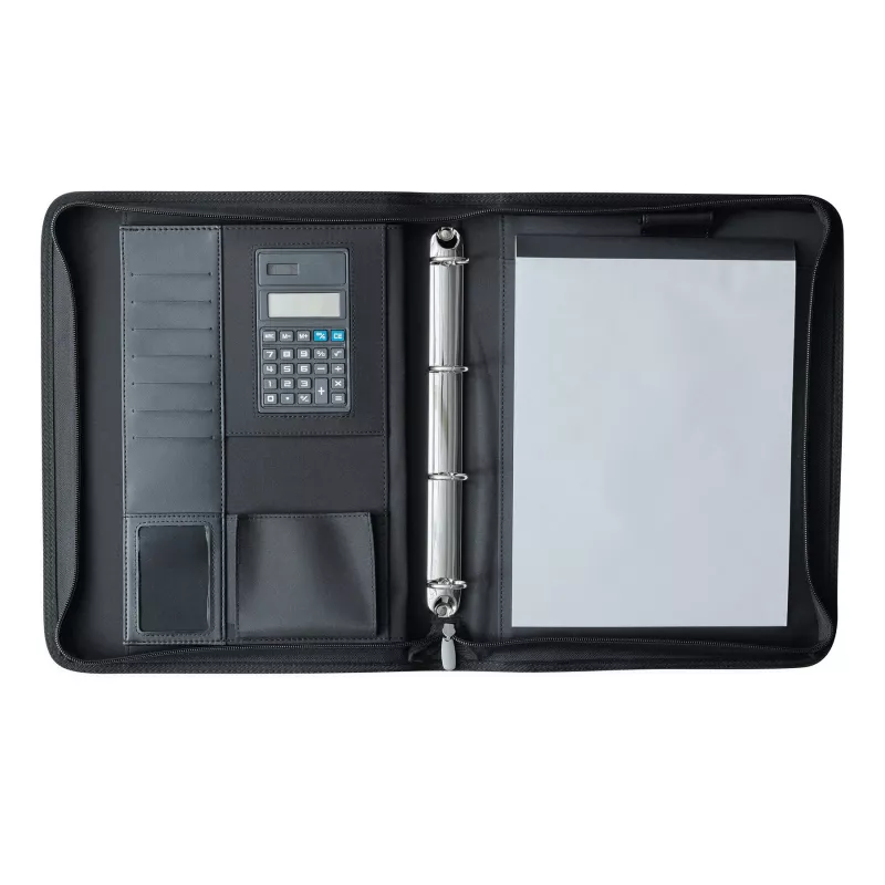 Portfolio, portfolio ze skóry ekologicznej, w formacie A4 - czarny (56-1103179)