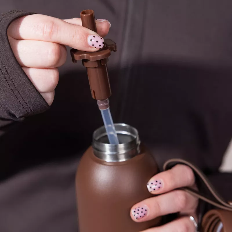 Stalowa butelka Sagaform Tekla (z recyklingu) 500 ml - Deep Mauve (LT52132-N0046)