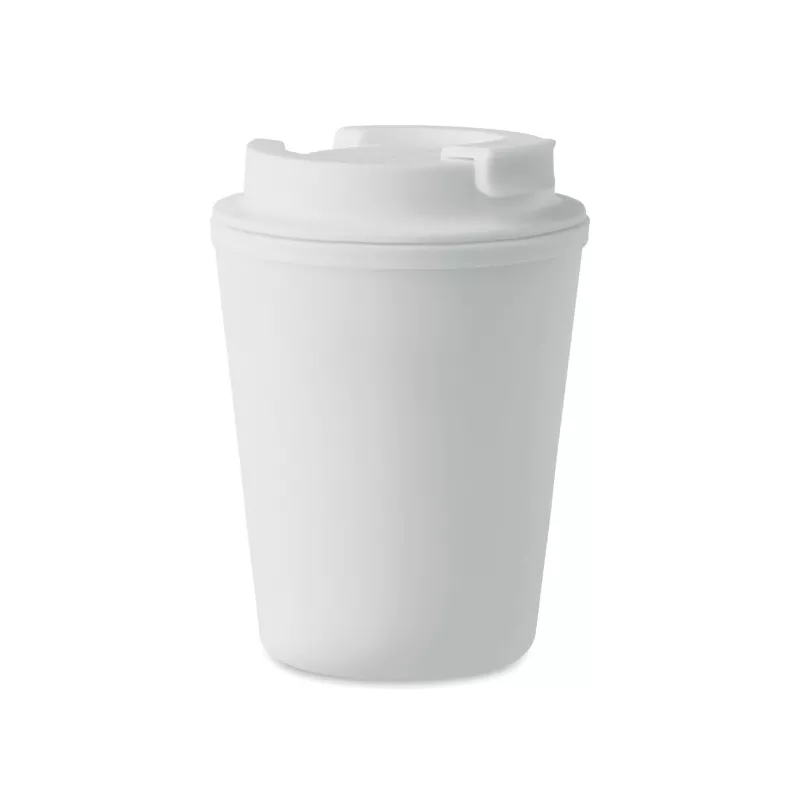 Kubek dwuścienny z PP 300 ml TRIDUS - Bialy (MO6866-06)