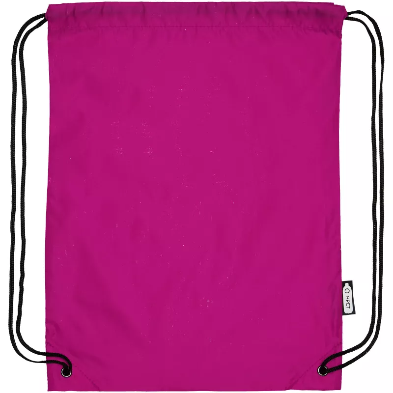 Plecak Oriole ze sznurkiem ściągającym z recyklowanego plastiku PET, 33 x 44 cm - Magenta (12046141)