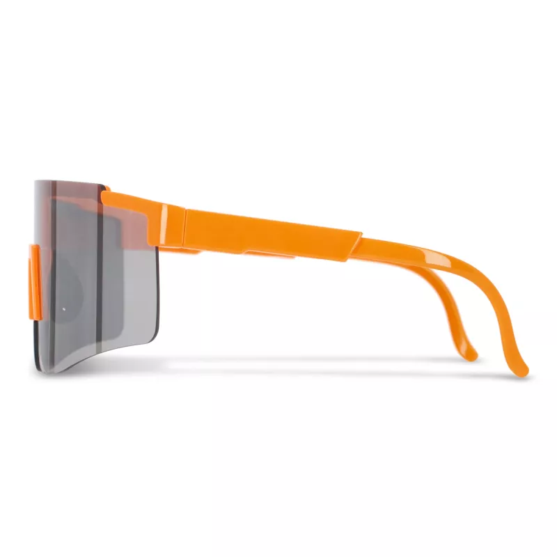 Sportowe okulary przeciwsłoneczne Tom R-PC z lustrzanymi soczewkami UV400 - Fluor-pomarańczowy (LT86730-N9926)