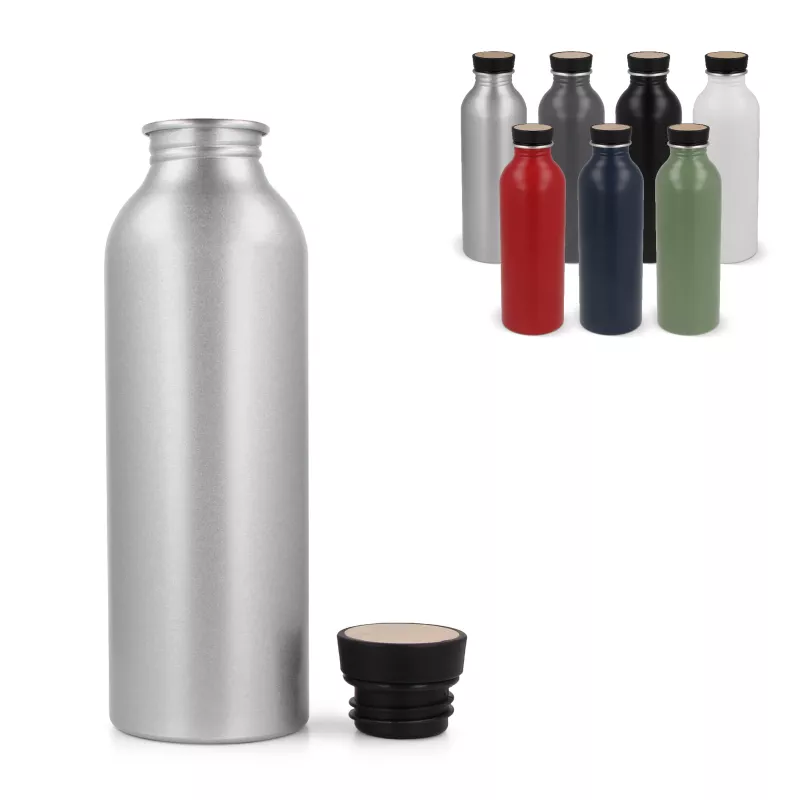 Butelka na wodę Jekyll z aluminium pochodzącego z recyklingu 550 ml - ciemnoczerwony (LT98708-N0020)