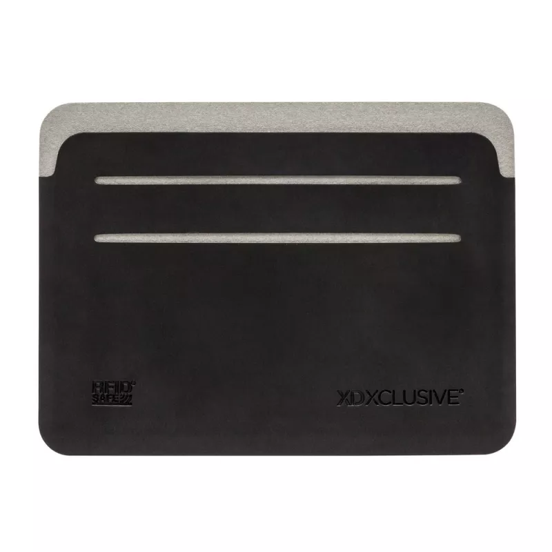 Etui na karty kredytowe Quebec, ochrona RFID - czarny, szary (P820.671)