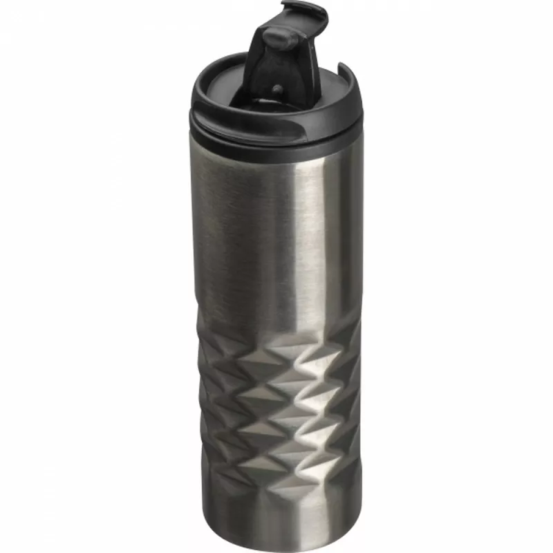 Kubek termiczny stalowy SANTANDER 500 ml - szary (291407)