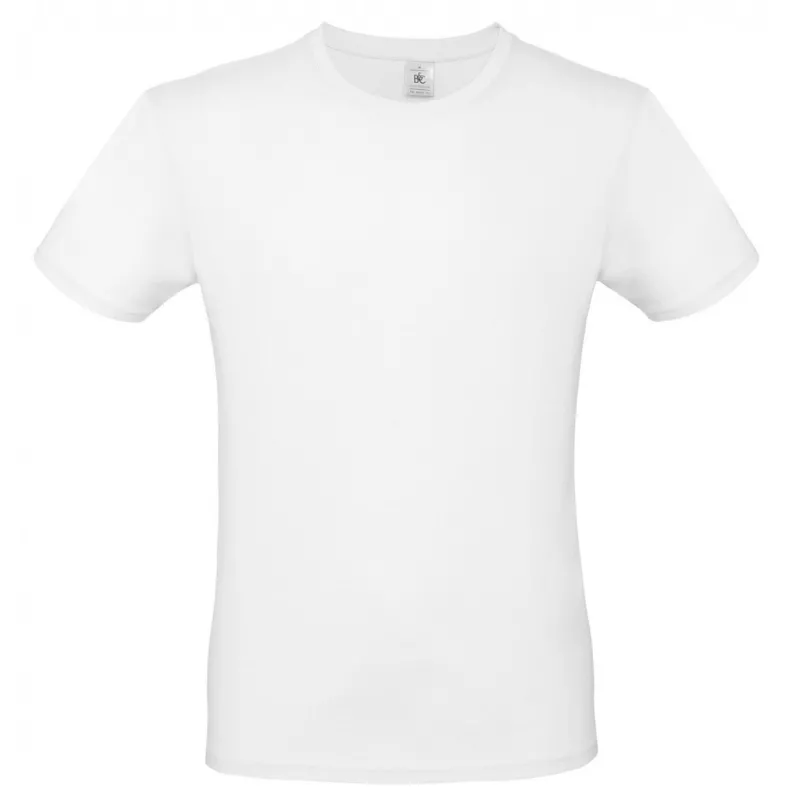 Koszulka reklamowa 145 g/m² B&C #E150 - White (001) (TU01T/E150-WHITE)
