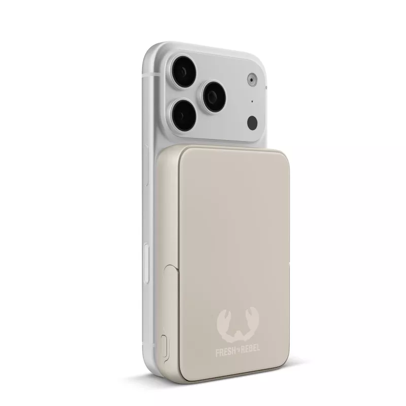 Fresh 'n Rebel Powerbank bezprzewodowy 10000 mAh kompatybilny z MagSafe - beżowy (LT49745-N0055)