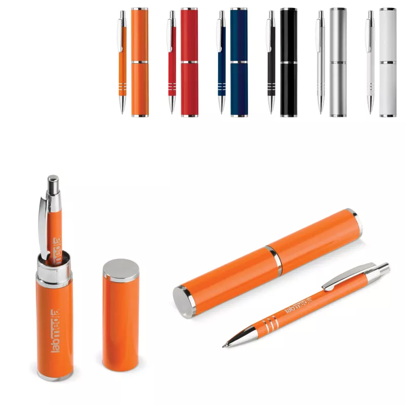 Długopis w tubie - pomarańczowy (LT80536-N0026)