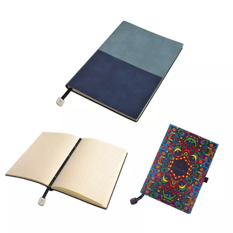 Notatnik A5 w kropki REPORTER Pierre Cardin - jasnoniebieski (B4000501IP324)