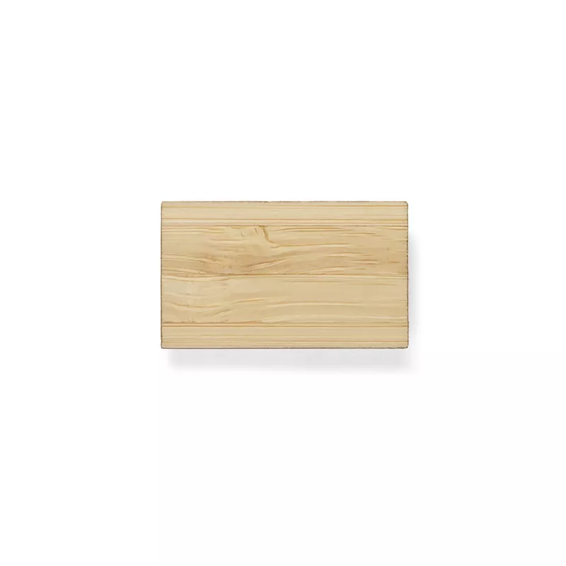 Przypinka bambusowa 32 x 19 mm PINBOO - beżowy (29199-17)