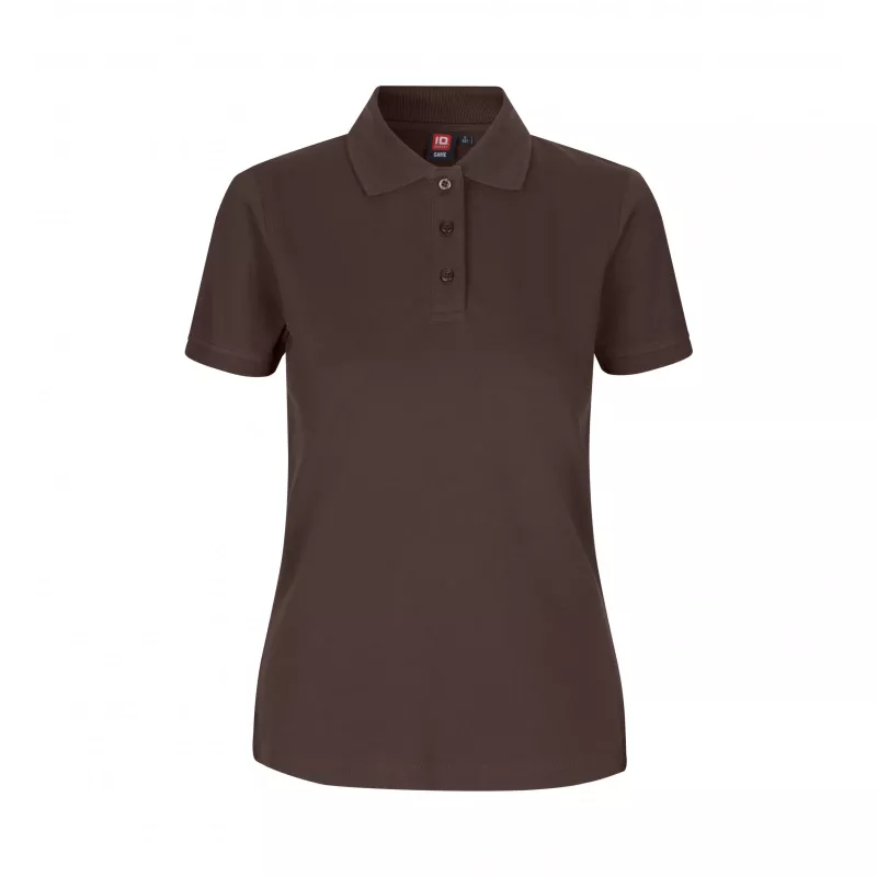 Koszulka bawełniana damska 210 g/m² ID Polo/stretch 527 - Mocca (0527-MOCCA)