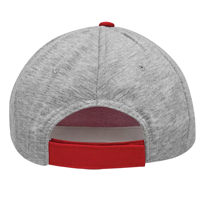 5 segmentowa czapka baseballowa - czerwony, szary (56-0701601)