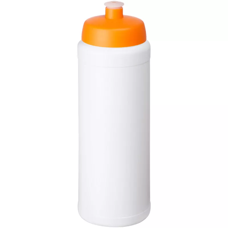 Bidon Baseline® Plus o pojemności 750 ml ze sportowym wieczkiem i uchwytem - Biały-Pomarańczowy (21068907)