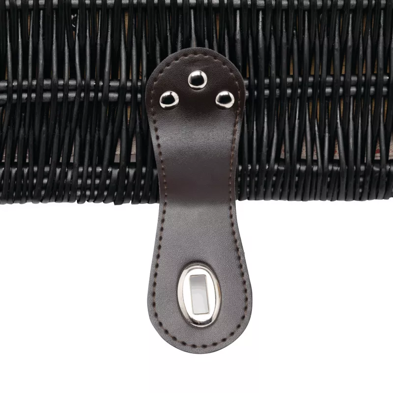 Wiklinowy kosz piknikowy - ciemnobrązowy (56-0604035)