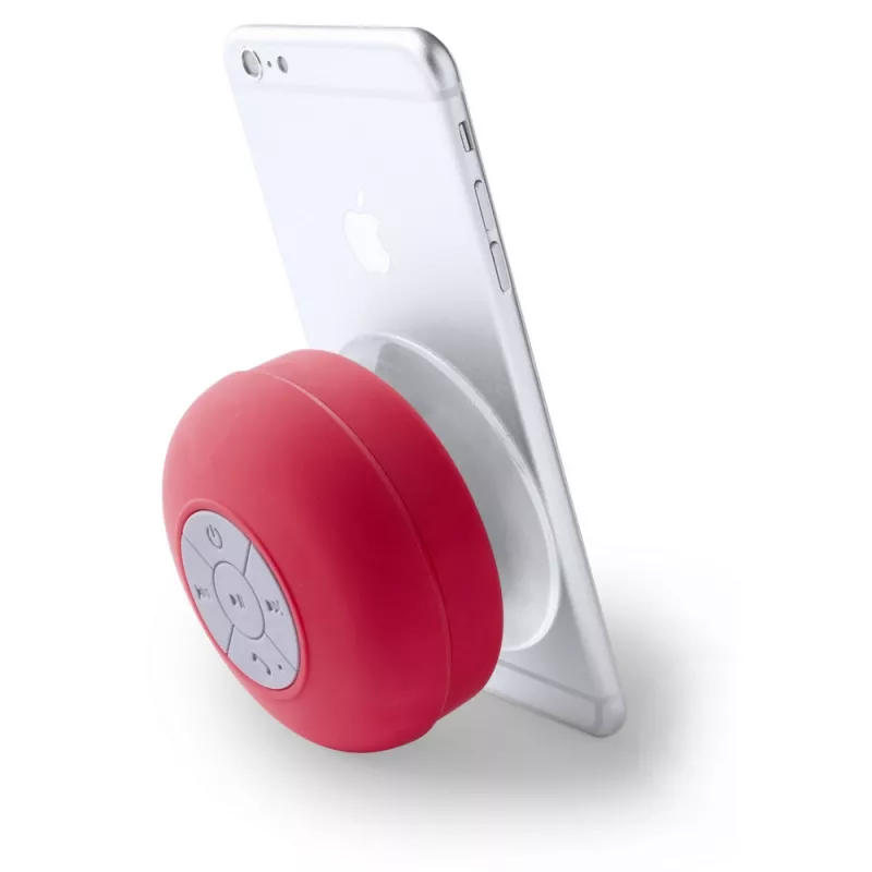 Głośnik bezprzewodowy 3W, stojak na telefon - czerwony (V3518-05)