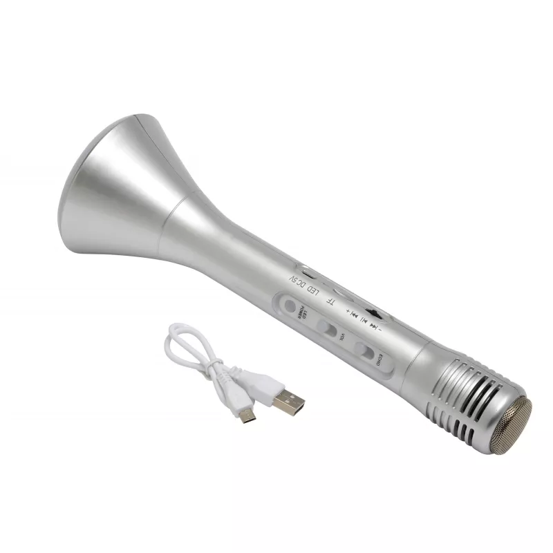 Mikrofon karaoke Bluetooth CHOIR - srebrny (56-0406220)