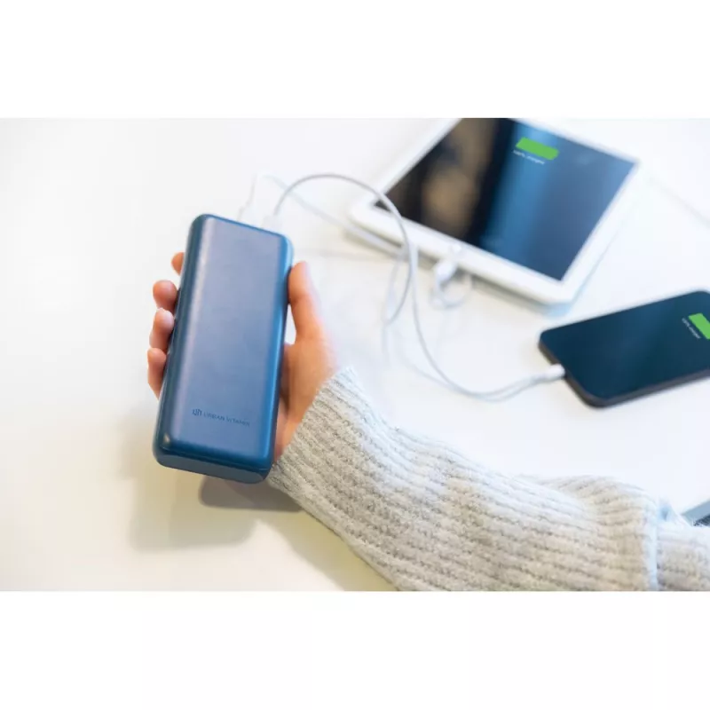 Szybki power bank 20000 mAh Urban Vitamin - niebieski (P322.755)