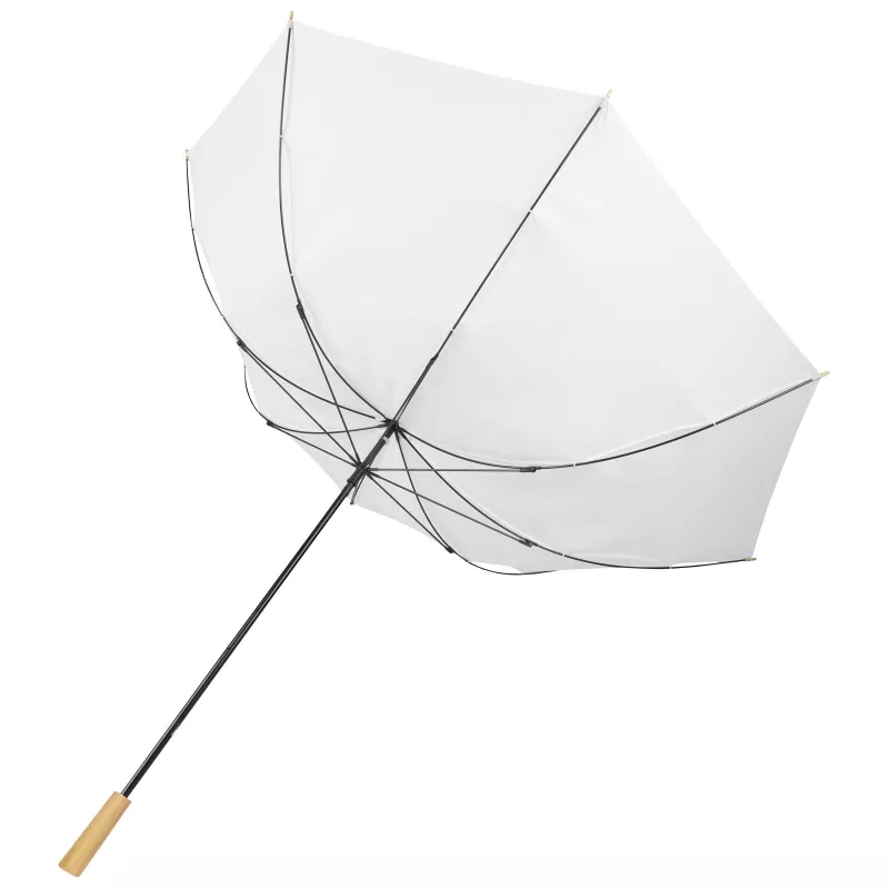 Wiatroodporny parasol golfowy Ø130 cm Romee  z PET z recyklingu - Biały (10940901)