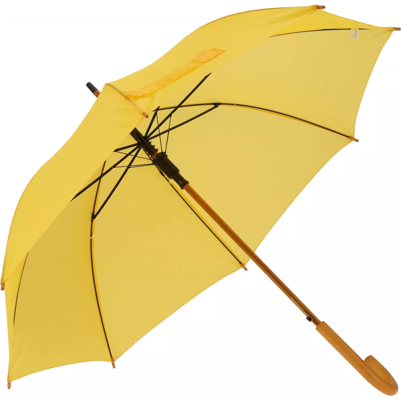 Parasol automatyczny drewniany Ø105 cm NANCY - żółty (513108)