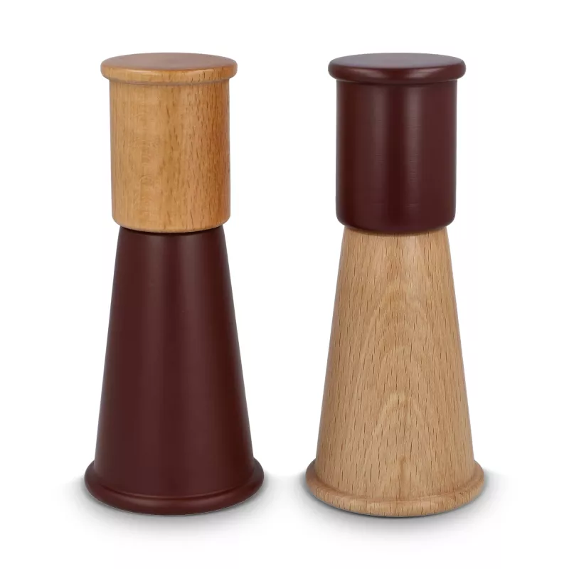 Sagaform Gurken – zestaw młynków do soli i pieprzu, 15 cm (mały) - ciemnoczerwony (LT52260-N0020)