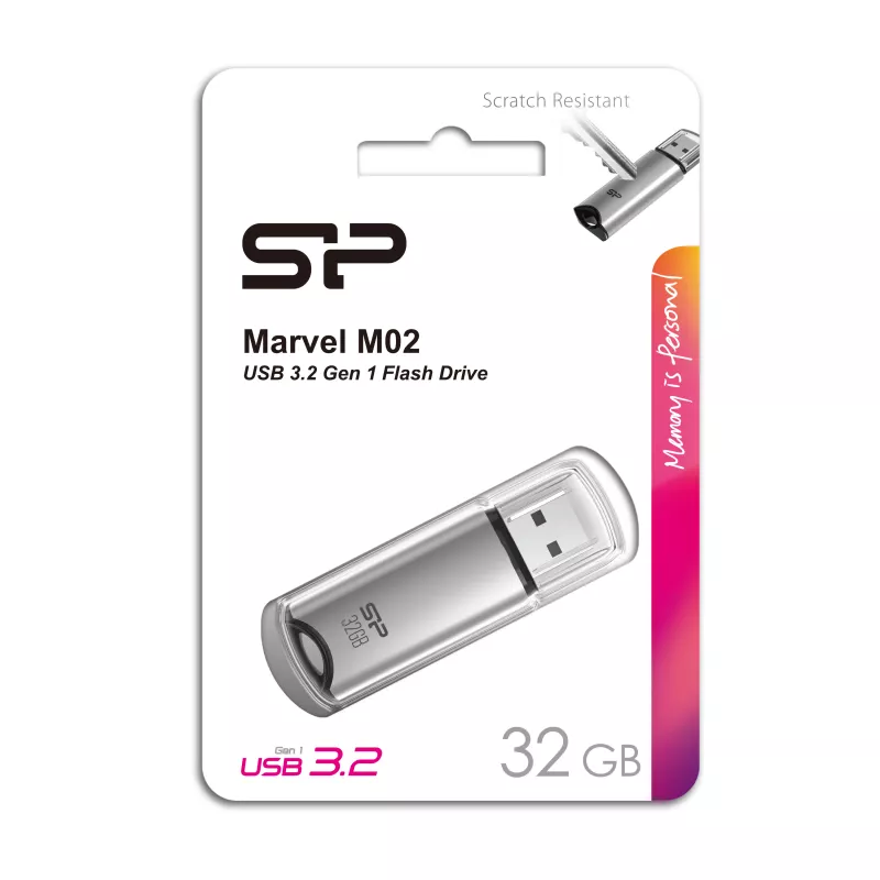 Pendrive Marvel M02, 16GB 3.2 Silicon Power - szary (EG832407 32GB)