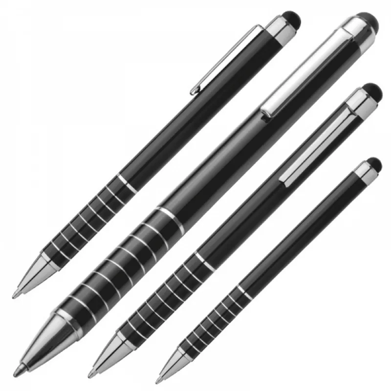 Długopis metalowy touch pen LUEBO - czarny (041803)