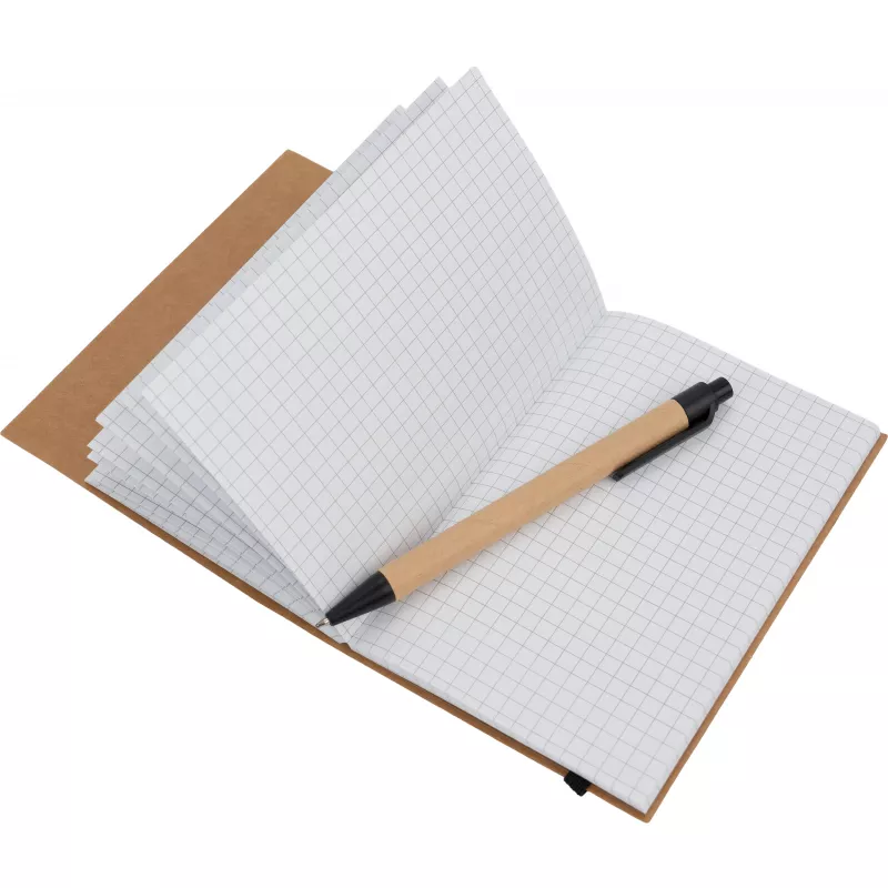 Notatnik A6 w kratkę NATALIA - brązowy (2058101)