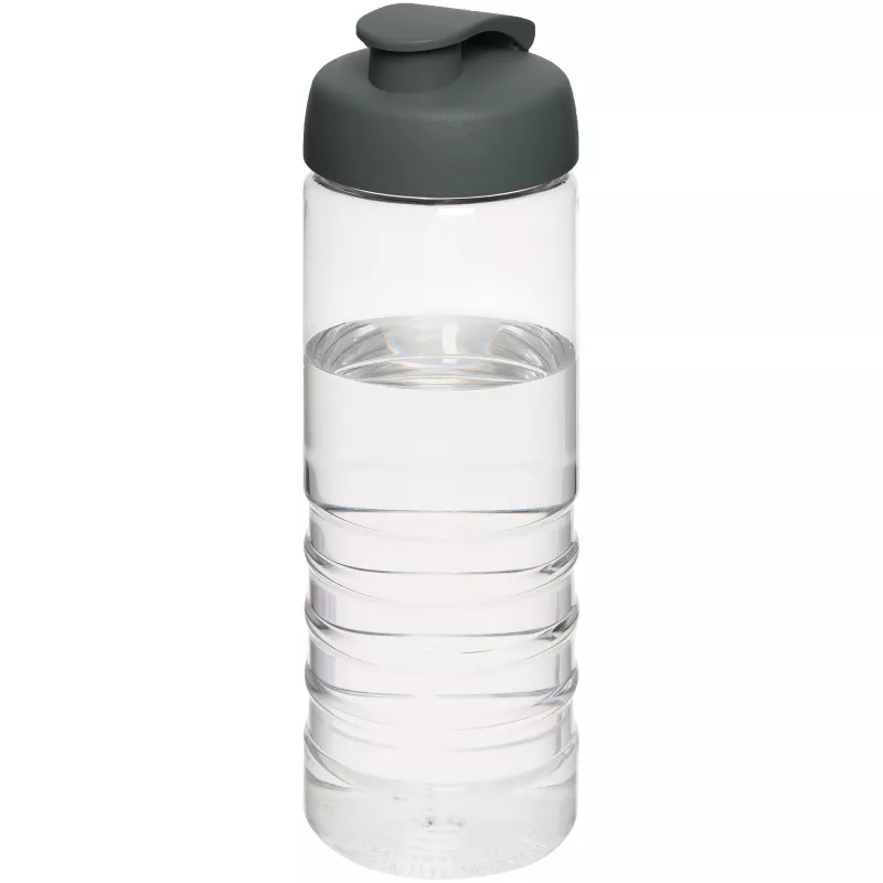 Bidon H2O Treble z otwieranym wieczkiem o pojemności 750 ml - Przezroczysty-Szary (21087912)