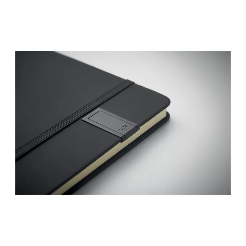 Notes A5 z USB 16 GB 80 kartek w linię USBNOTE - Czarny (MO2725-03)