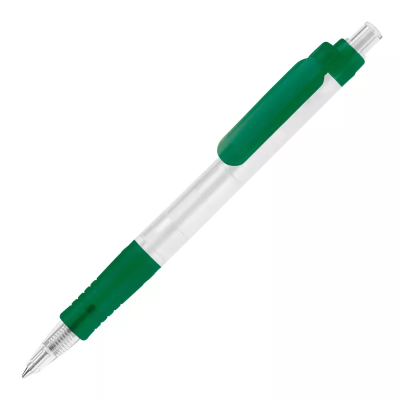 Długopis Vegetal Pen Clear przejrzysty z PLA - zielony  mrożony (LT87540-N5431)