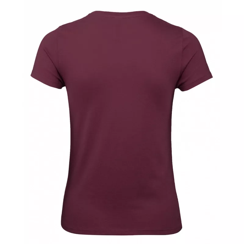 Damska koszulka reklamowa 145 g/m² B&C #E150 / WOMEN - Burgundy (370) (TW02T/E150-BURGUNDY)