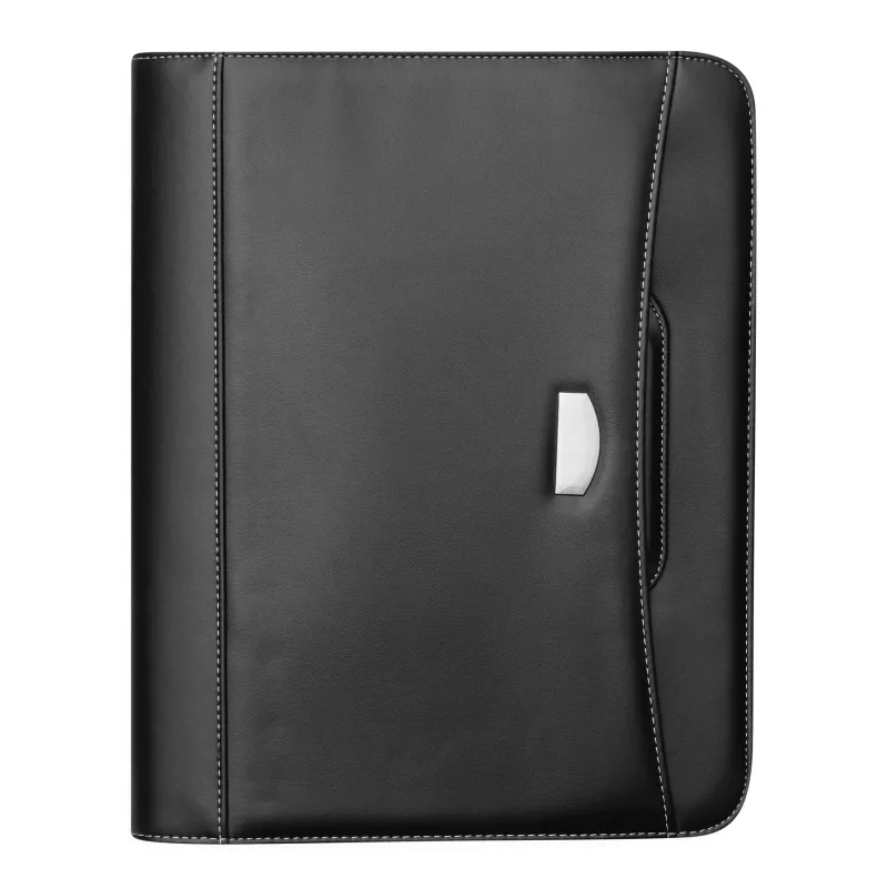 Portfolio, portfolio ze skóry ekologicznej, w formacie A4 - czarny (56-1103179)
