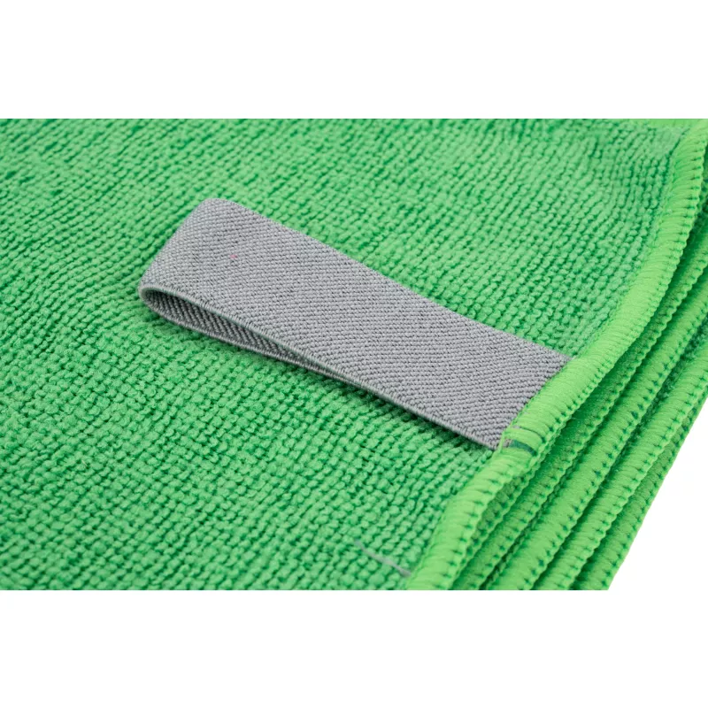 Mały ręcznik z mikrofibry 160 g/m² HUGH - zielony (7475409)
