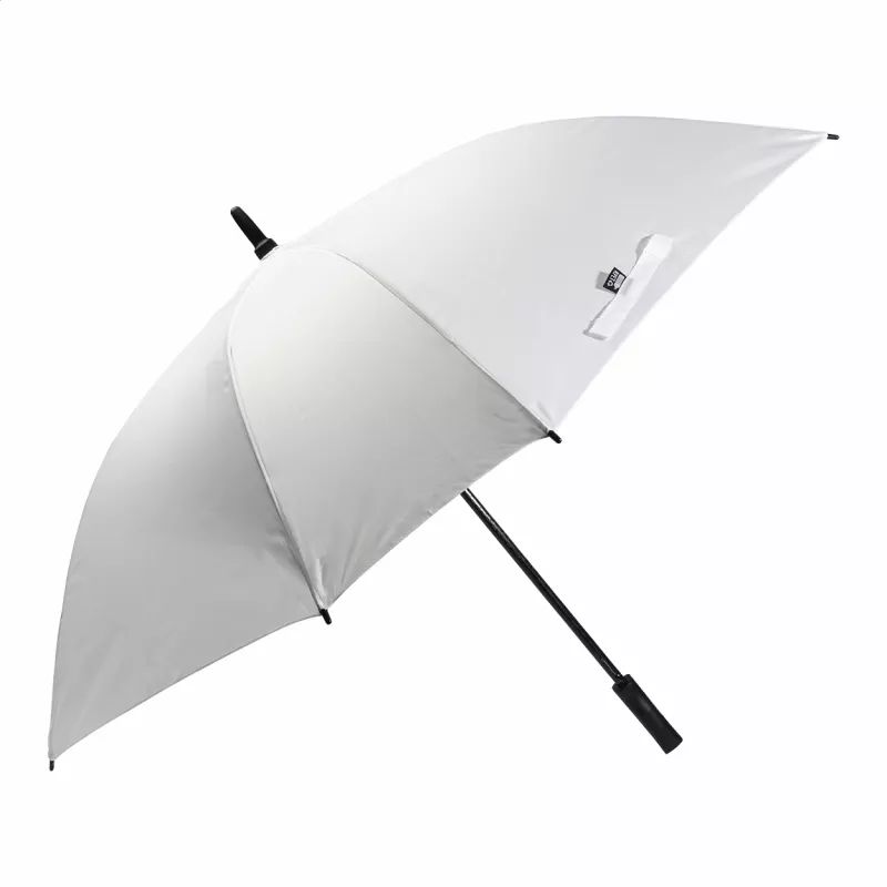 Quadstorm kwadratowy parasol RPET - biały (AP800282-01)
