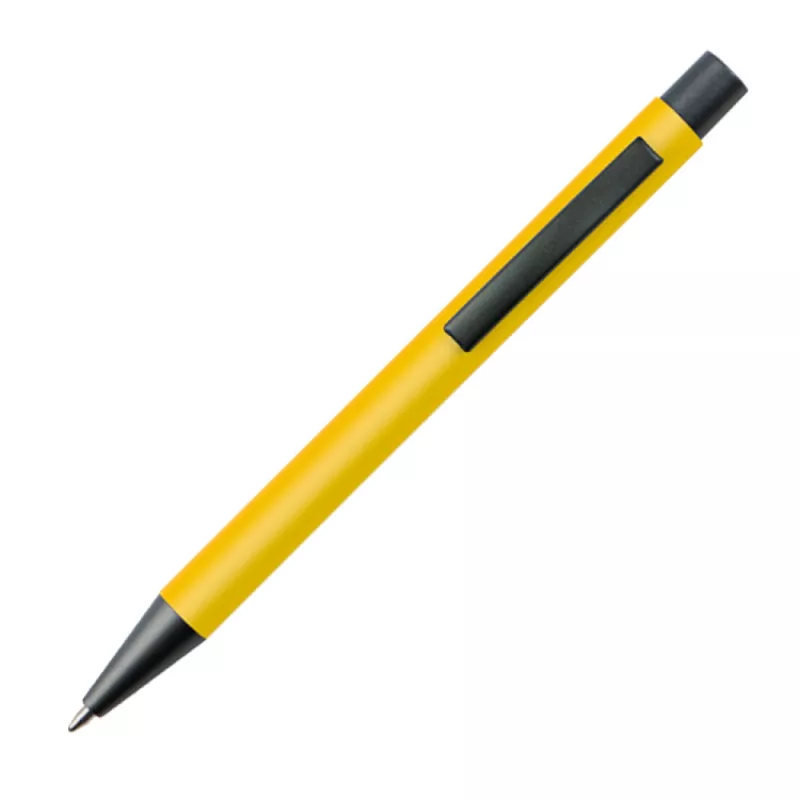 Długopis reklamowy plastikowy z metalowym klipem - żółty (1094508)